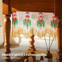 circular table with Beaded Curtain Sturdy & Stable Round Sofa Table Easy Assembly