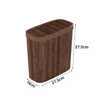 Press Top Trash Can Space-Saving Lidded Trash Can Easy to Clean for Narrow Gaps