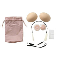 Adjustable Frontless Bra Secure Bra with Silicone Nipple Covers Reusable Underwear Supportive for Wedding