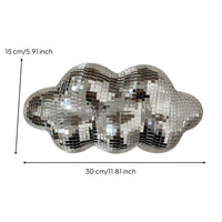 Mosaic Cloud Wall Art Indoor Mirrored Cloud Decor Tape