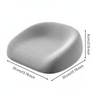Child Heightening Seat Cushion Adjustable Straps Kids Chair Booster Pad