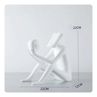 Abstract Sculpture Matte Human Figurine Sculptural for Living Room, Homeowners