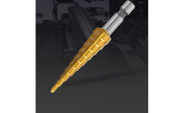Self-Centering Acoustic Guitar Pickup Installation Tool High Speed Steel Guitar End Pin Hole Drill Precise Positioning 3-12mm Tapered Drill Bit Even Drilling for Luthiers, Guitarists, Instrument Maintenance