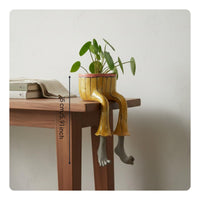 Lower Body Planter Creative Design Legs Planter Unique Gift Female Body Pot for Desk