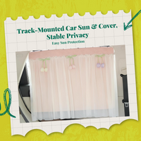 Car Window Privacy Sun Shade, Track-Type, Easy Installation