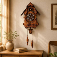 House-Shaped Cuckoo Timepiece Pendulum Home Decor Chain Weights