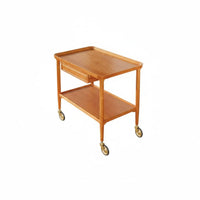 2-Tier Utility Trolley Midcenturycenturymidcenturycenturyera Modern Design 2-Tier Wheeled Shelf Space-Saving Easy Assembly