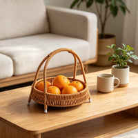 3 Tier Fruit Basket Decorative 3 Tier Fruit Stand Space Saving for Picnic