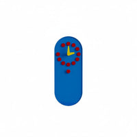 Memphis Design Wall Memo-Friendly Timepiece Creative Design Sticky Note