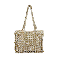Beaded Handbag Handmade Beaded Tote Pearl for Weddings, Parties, Women, Brides