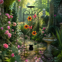 Birdbath Trellis Decorative Garden Plant Support Sturdy Obelisk Plant Stand for Courtyard