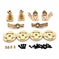 Brass Steering Joint Steering Hub Kit Direct Replacement Brass Counterweight Set Performance Upgrade Heavy Duty Axle Housing Components