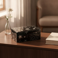 Glass Lid Jewelry Box Celestial Jewelry Box with Lid Elegant for Dresser, Bedroom
