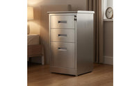 Lockable Steel Filing Cabinet   Three-Drawer Steel Cabinet Rust-Resistant