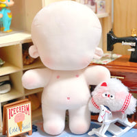 15cm现货棉花娃娃素体 正常体胖胖体 20cm 有刺绣素娃手作 练习娃