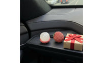 Cute Design Lychee Tangerine Car Decoration Auspicious Fruit Shaped Car Decor Creative