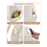 New Tennis Bag Pickleball Backpack Crossbody Pickleball Paddle Bag Lightweight Sports Gear and Travel Racket Bag