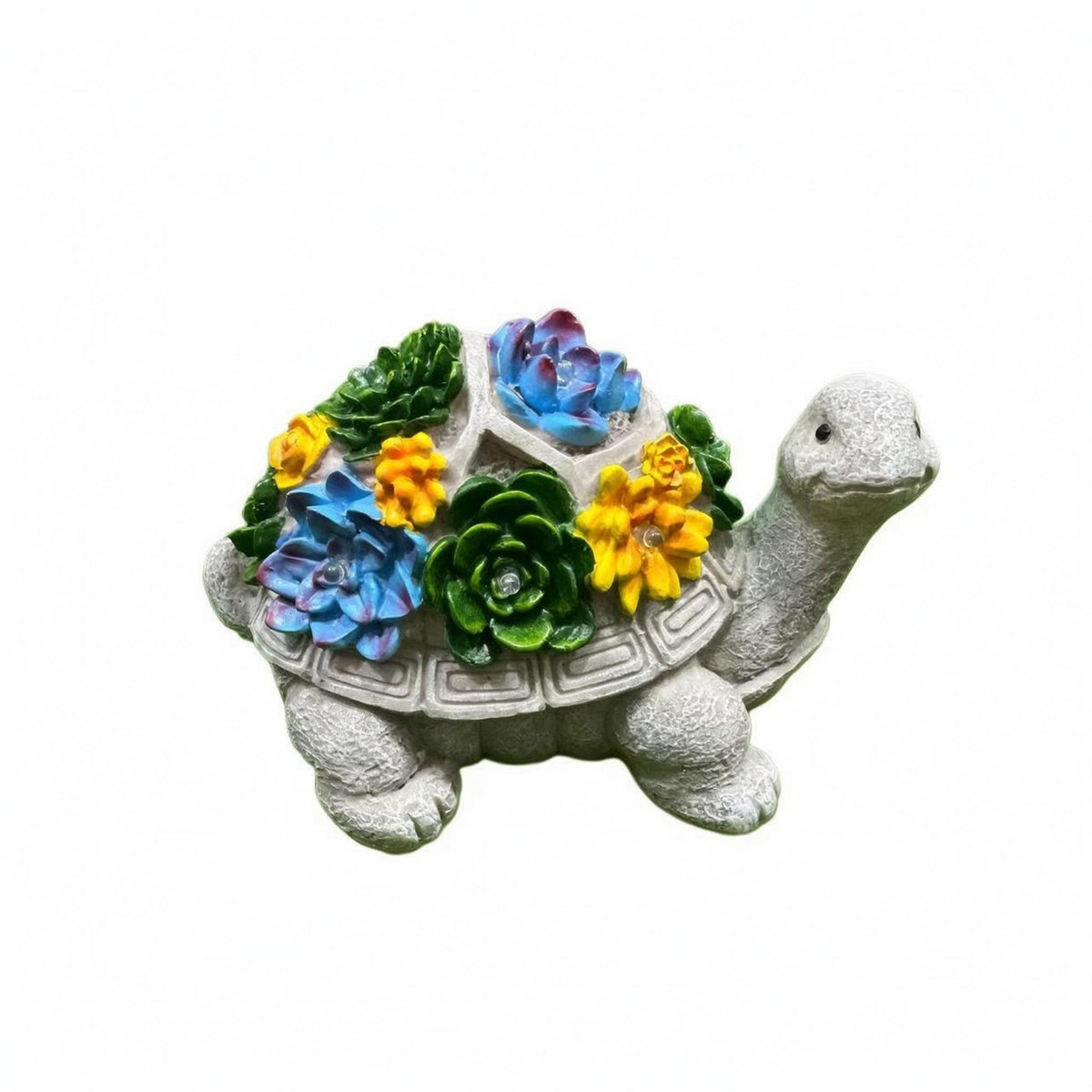 Turtle Garden Ornament Textured Solar Tortoise Figurine Easy to Use