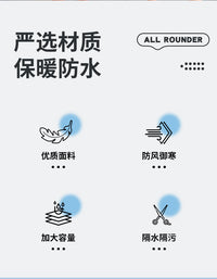 防风保暖游泳浴袍成人儿童冬泳训练潜水海边沙滩连帽斗篷换衣外套