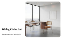 Armless Molded Shell Chair Modern Design Indoor Seating Multi-Purpose Sturdy Construction for Office Workers, Homeowners, Adults, Conference Room, Study, Cafe, Bedroom