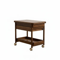 Foldable Trolley Table Space Saving Design Household Furniture Multi-Functional