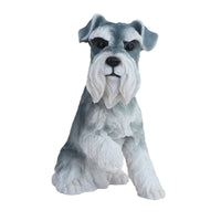 Dog Figurine Realistic Dog Statue Hand-Painted Ornament for Home Decor, Bookshelf