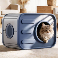 Plastic Pet House Sturdy Ventilated Pet Shelter Weather Resistant for Indoor
