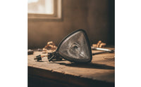 Triangular Motorcycle Headlight with Mounting Brackets Custom Motorcycle Headlight Assembly Sturdy high/low Beam for Motorcyclists
