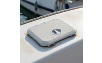 Slimline Marine Deck Cover ABS Plastic Deck Hatch Cover Textured Rectangle Hatch Lid