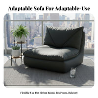 Envelope-Shaped Armchair Modern & design Lounge Chair Thick Cushioning low-height for Young Adults, Bedroom, Balcony, book snug