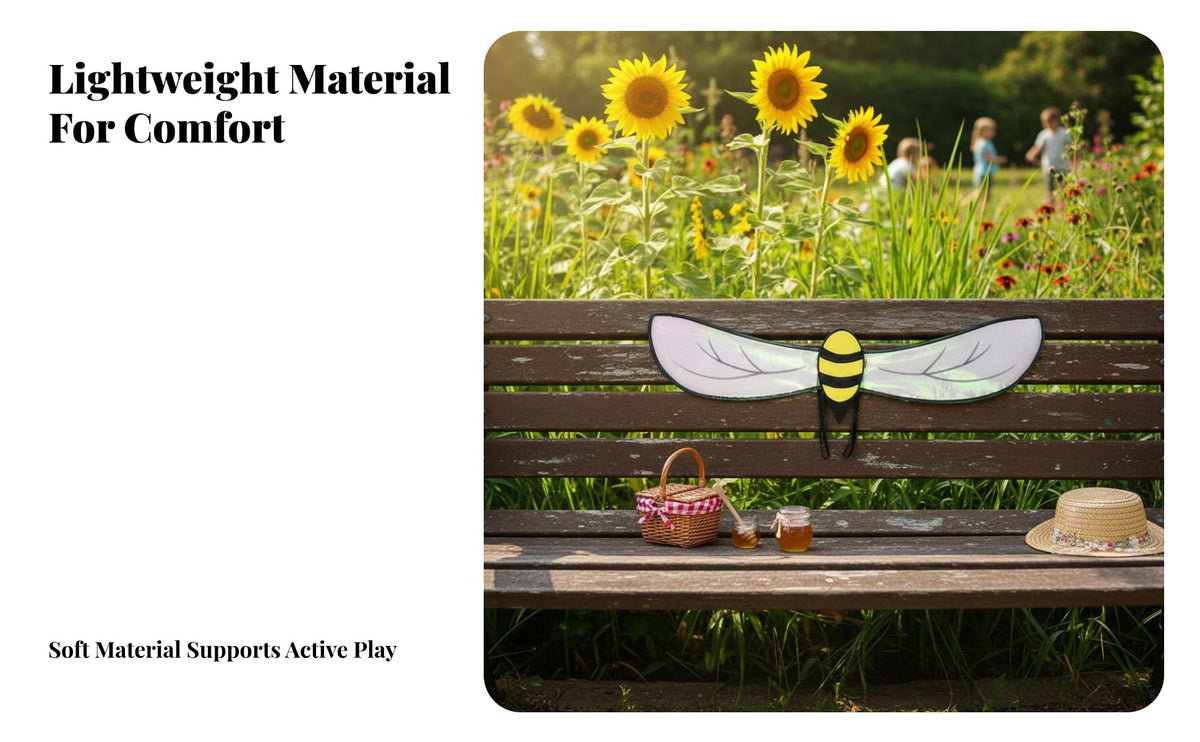 Bee Costume Wing Party Prop Bumblebee Cosplay Eye-Catching for Women, Adults, Halloween, Themed Parties