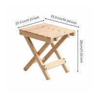 Folding Stool Compact Wooden Stool Lightweight for Sketching