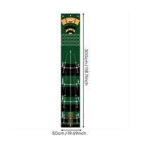 Alignment Guides Golf Putting Mat Long-Lasting Locked Border Indoor Putting Green Easy To Clean Golf Training Mat Distance Markers for Golfers, Beginners