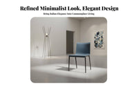 Light Luxury Aesthetic Curved spine Saddle Chair Minimalist design Armless Side Chair Italian Inspired Dining Seating Modern Design for Homeowners, Interior Designers, Restaurant Owners, Living Room, Cafe, Home Office