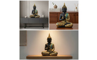 Thai Meditating Buddha Figurine Spiritual Buddha Figurine Resin Decor Ornate for Meditation Corner, Home Altar, Entryway, Living Room