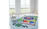 Indoor & Outdoor Play Sticky Ball Golf Target Game Great Gift Idea Golf Target Mat Game for Family, Party