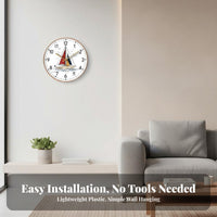 Easy Installation 8 Inch Wall Clock Modern Design Silent Hanging Clock Accurate Timekeeping for Away Ice Workers, Adults, Living Room