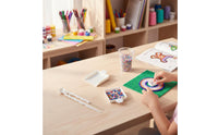 Melt Bead Pen and Tray Set Improves Efficiency Bead Placement Tool Macaron Colors Art Craft Tool for Kids