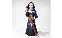 Outdoor Inflatable Reaper with Blade Freestanding Inflatable Grim Reaper Creepy Spooky for Yard, Halloween Party