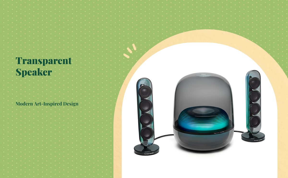 Crystal speaker with deep bass