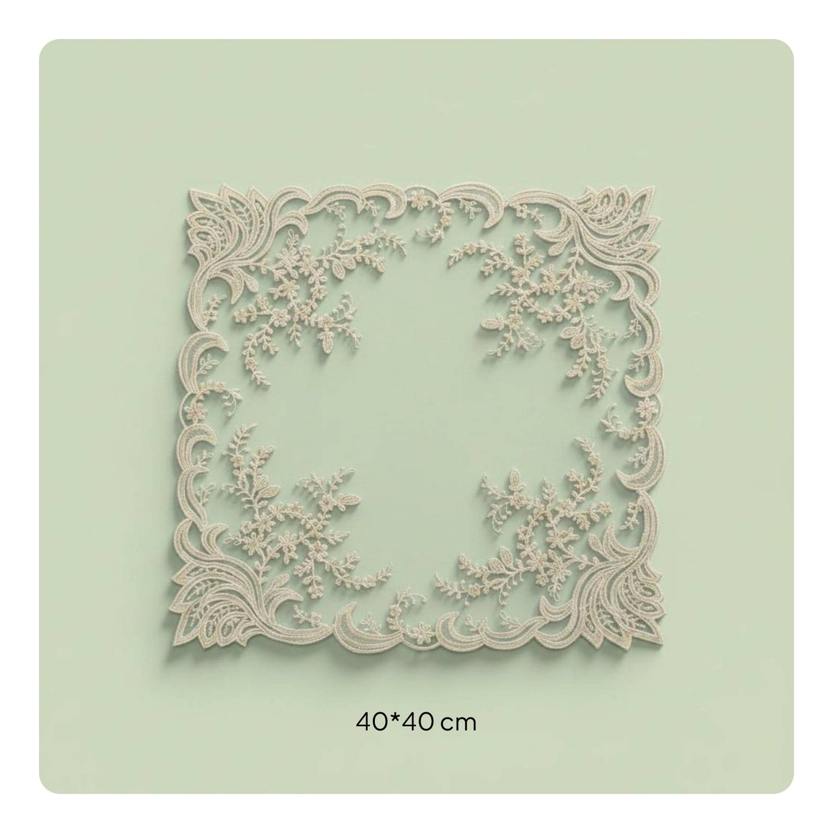Embroidered Square Placemat Handmade Design Square Table Placemat Reusable