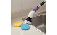 Electric Cleaning Brush Waterproof Shower Scrubber Adjustable Handle