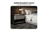 Single-Drawer End Table Italian design Nightstand Sleek Aesthetic for Entryway