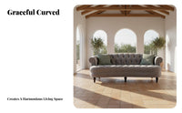 3 Pieces timeless design Upholstered 3-Piece Seating Group Small Space space-efficient Upholstered Multi-Seater Group Tufted Design Sofa Set long-lasting Construction for Homeowners, Interior Designers, Office Managers, Living Room, Showroom, Lounge Area