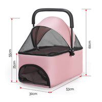 Foldable Pet Travel Carrier Lightweight Airline Pet Carrier Waterproof for Cats