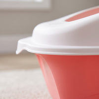Large Semi-Enclosed Cat Litter Box with High Sides and Scoop, Anti-Splash Design