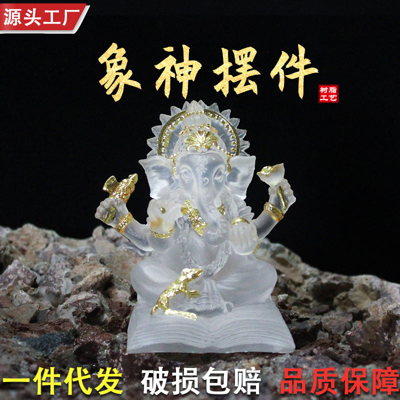 Ganesh Resin Figurine for Home Decor and Gift