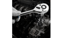 12 Pieces Socket Wrench 24-Tooth-Tooth Socket and Ratchet Set Chrome-Finished Ratchet Wrench with Sockets for Mechanics, Amateur Mechanics