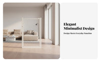 Pressure-Mounted Pet Gate Adjustable Width Pressure-Mounted Swing Gate Extendable Height Dual-Direction Pass Through Ingg G