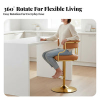 Adjustable Pedestal Bar Stool Modern Minimalist Design Adjustable rotating Stool